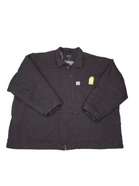 Carhartt Mens Loose Fit Brown Sherpa-Lined Jacket 4XL Heavy Duty Durable Outerwe